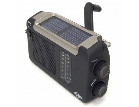 Radio - opwindbaar en met zonnepaneel