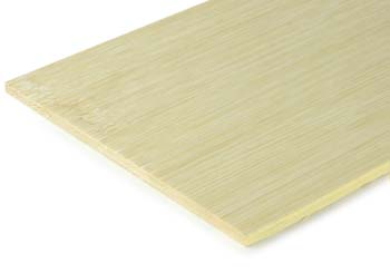 Bamboe 1-Lagenplaat naturel plain pressed