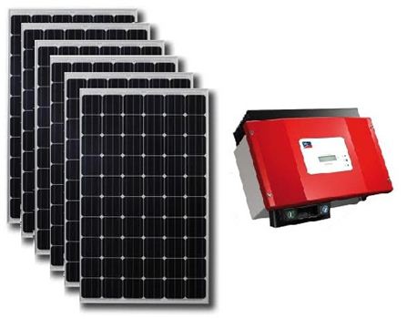 Zonnestroom pakket 6 panelen 1470wp