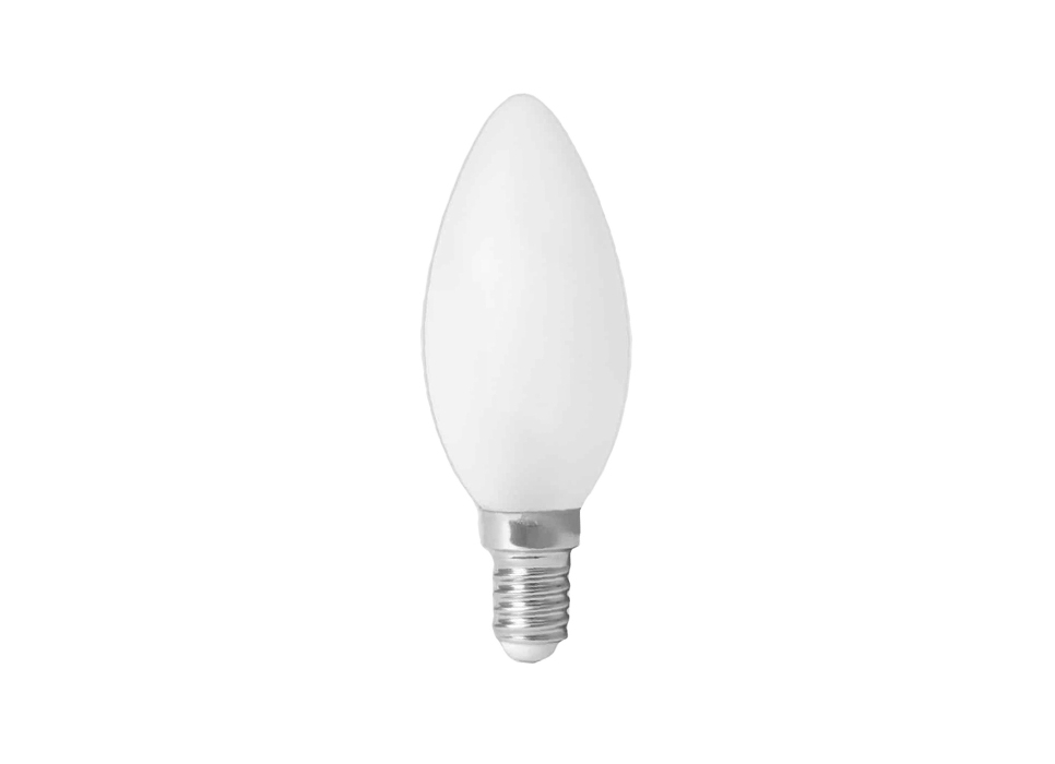 Led-Lampe - E14 - 470 lm - Kerze - matt