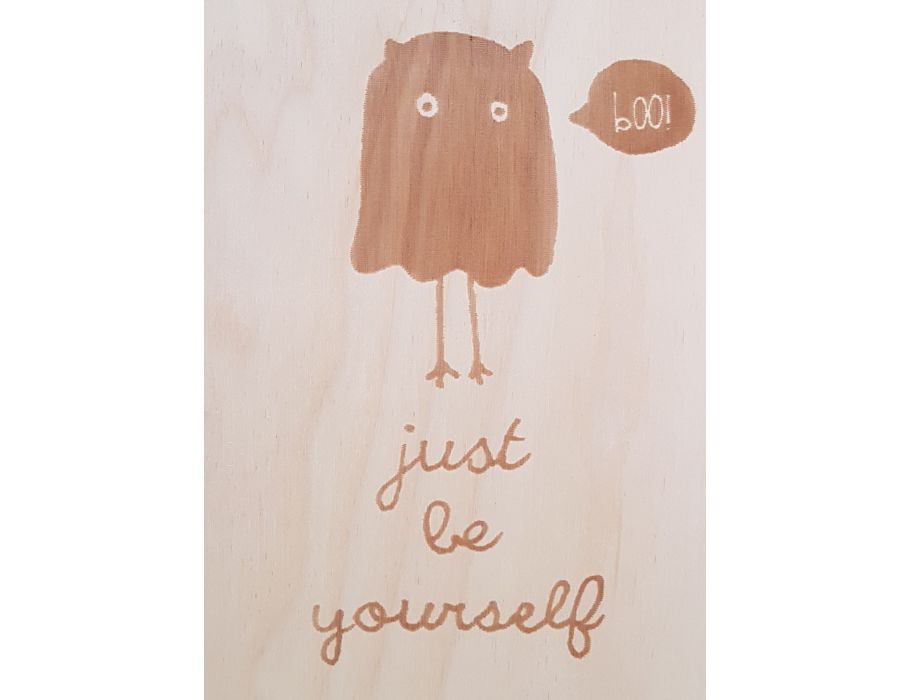 Set Houten briefkaarten - 58 Be yourself