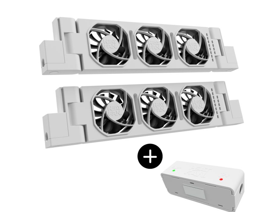 Radiatorventilator 3 - Duo - Wit incl. Smart Sensor