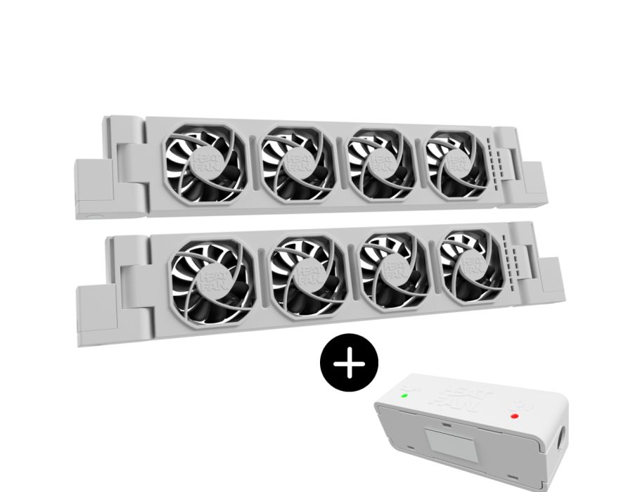 Duo Heatfan 4 - weiß inkl. Temperatur-Sensor