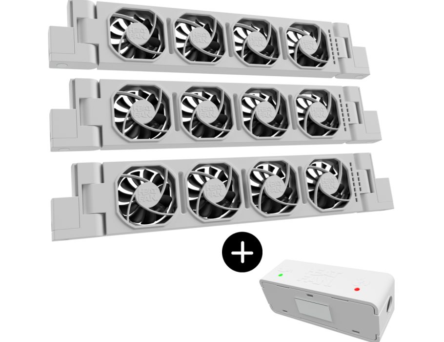 Trio Heatfan 4 - Wit incl. Warmte sensor