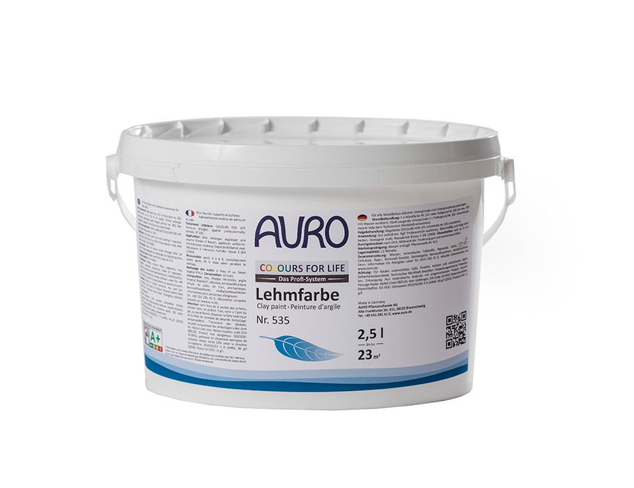 Wandfarbe - Lehmfarbe farbig - 2,5L