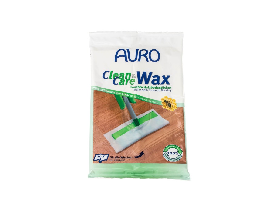 Feuchte Holzbodentücher "Clean&Care Wax " - Nr. 680 - 10 Stk.