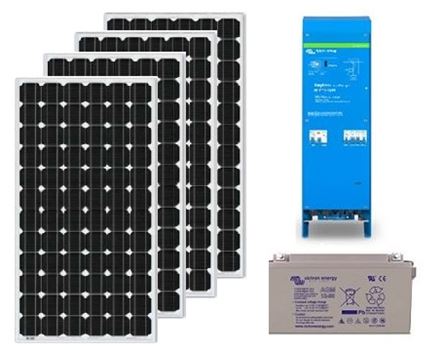 SOLARPANEL-PAKET MIT BATTERIE 520WP - 230V UND MPPT