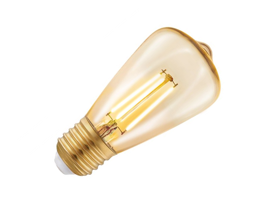 Ledlamp - E27- 220 lm - ST48 Rustique - Amber 2200K