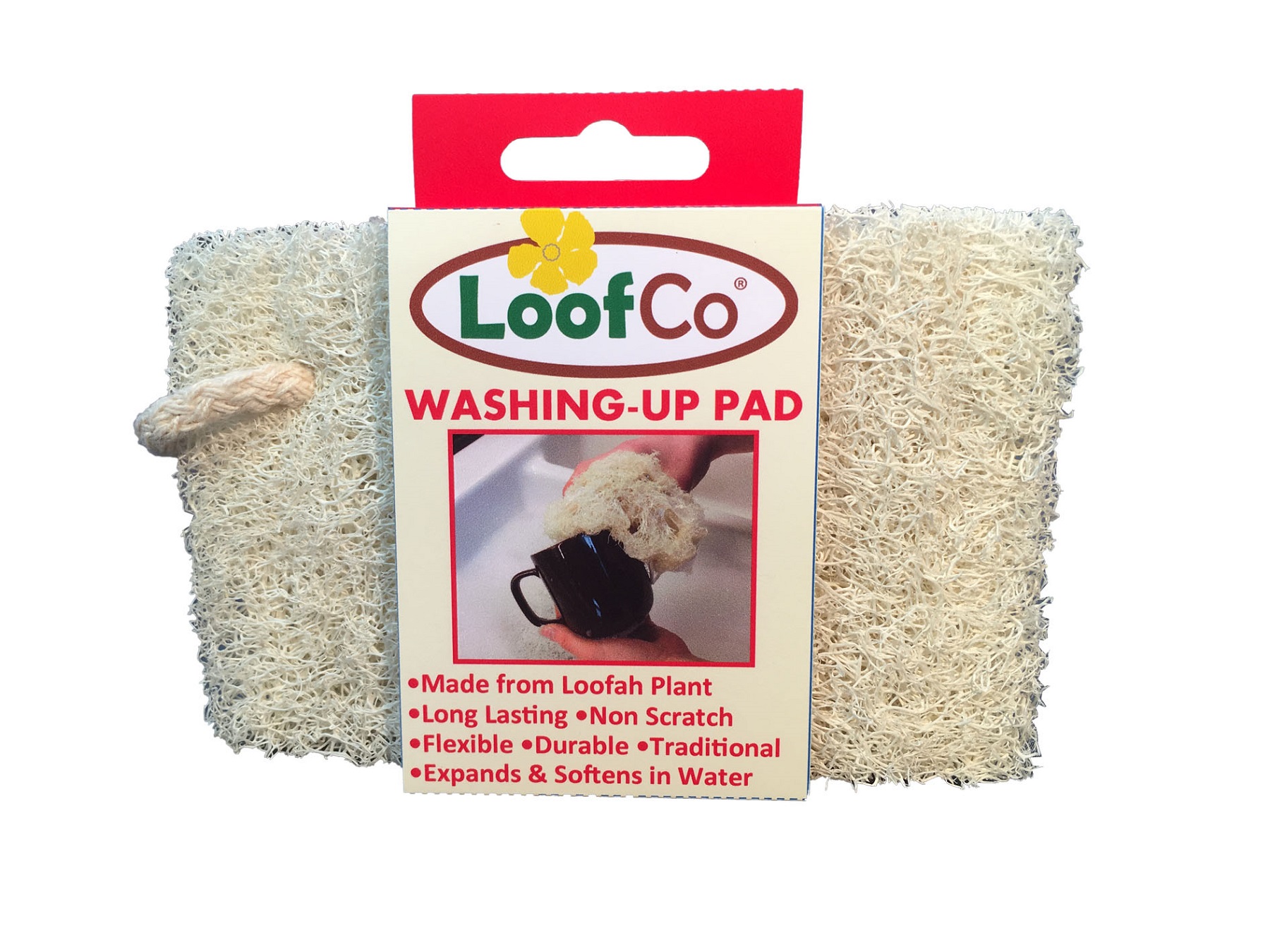 Afwas spons Loofah 1 st.