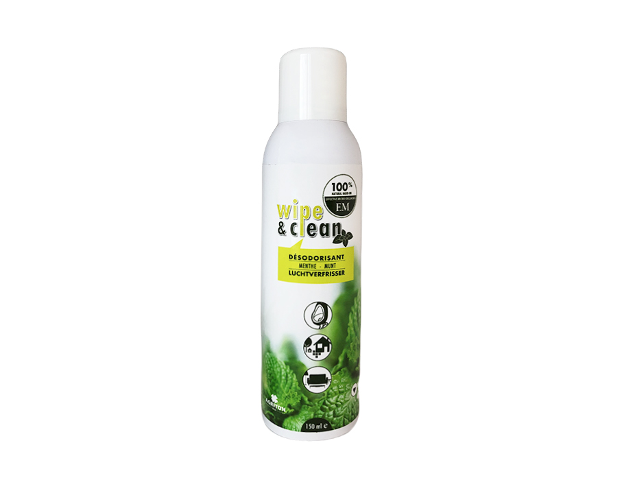 Luchtverfrisser - Wipe & Clean - Munt - 150ml