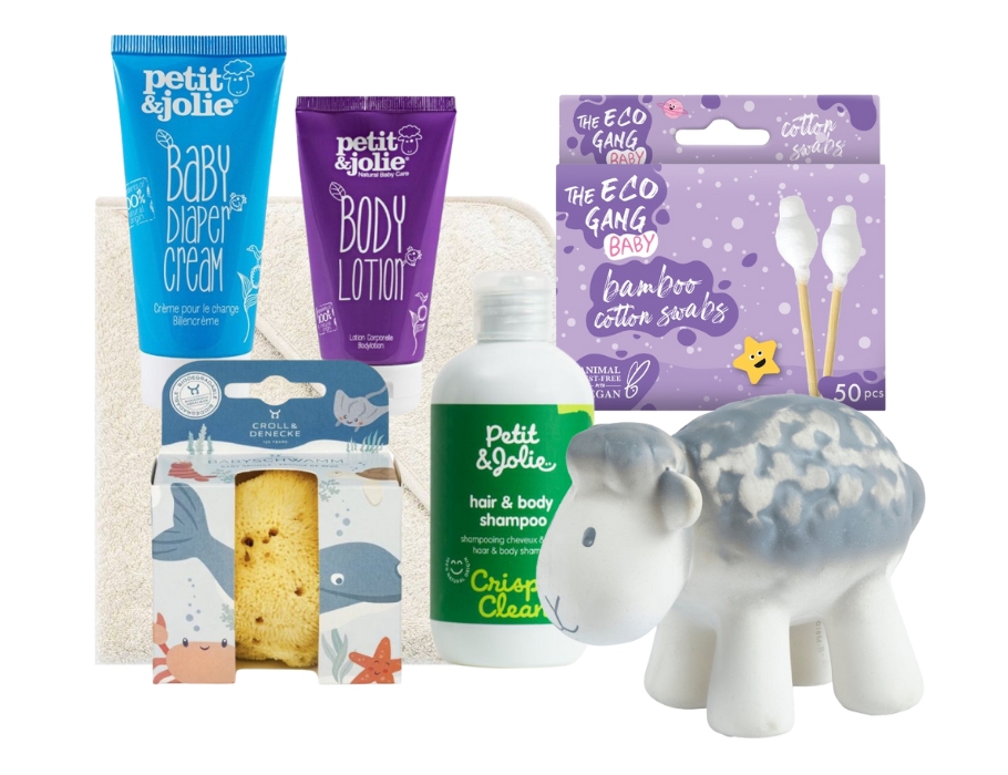 Duurzaam Baby & Kraamcadeau - 7-delig - Naturel