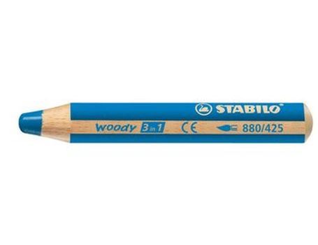 Woody Potlood - 3 in 1 - Blauw