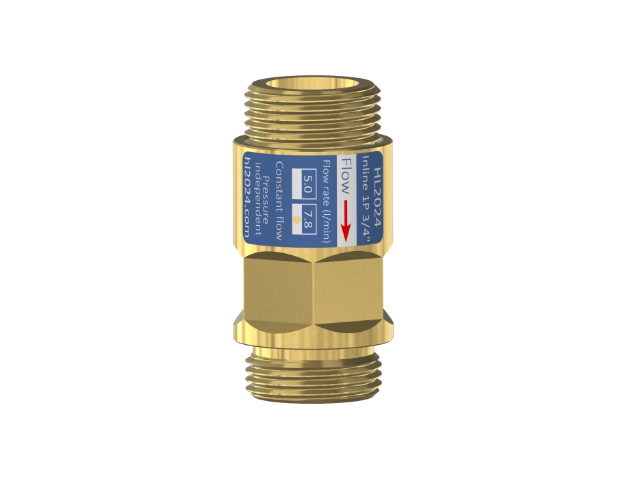 Volumestroombegrenzer - Control Flow - Inline - 1P 3/4" M-M