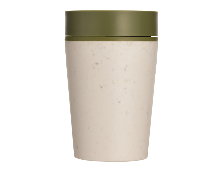 Koffiebeker - Circular Cup 227 ml - Creme/Groen