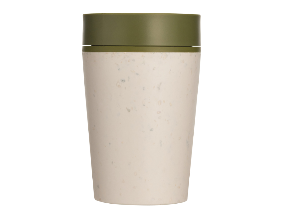 Kaffeetasse - Circular Cup 227 ml - Creme/Grün