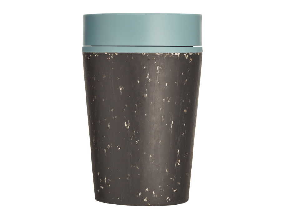 Koffiebeker - Circular Cup 227 ml - Zwart/Blauw