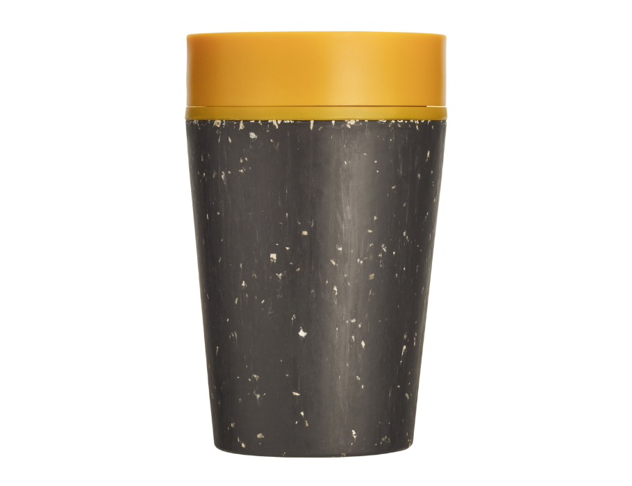 Koffiebeker - Circular Cup 227 ml - Zwart/Geel