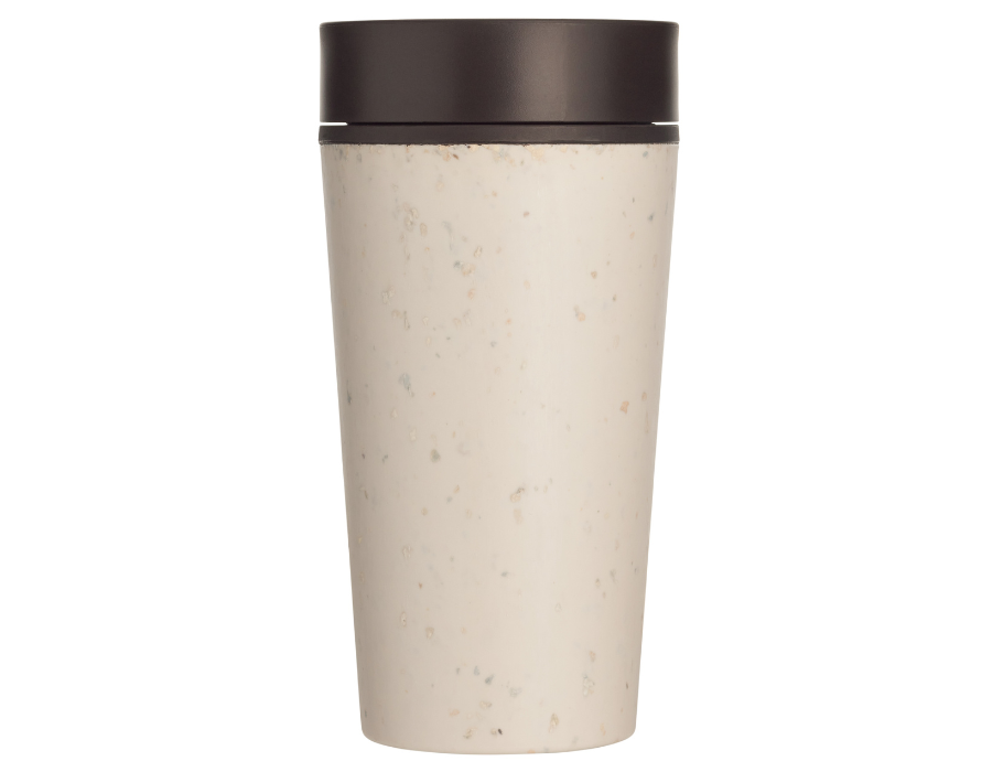 Kaffeebecher Circular Cup 340 ml - Creme/Schwarz