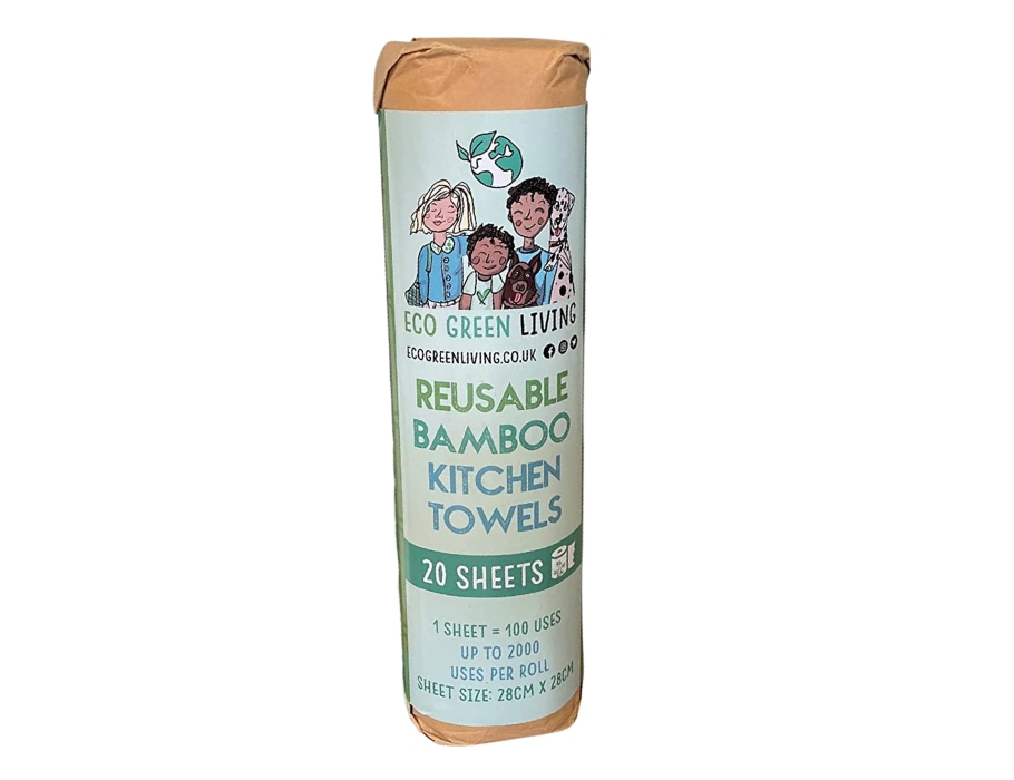 Herbruikbare Bamboe Keukenrol - 20 vellen