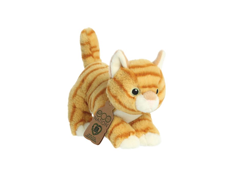 Pluchen Knuffel - Oranje Kat - 21 cm