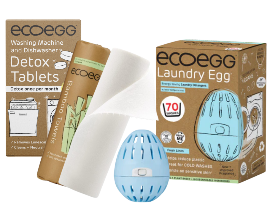 Wasch-Ei Frische Wäsche + Reinigungstabletten + Reinigungstuch