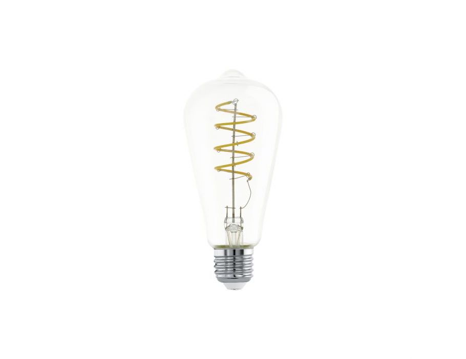 Ledlamp - E27 - 400 lm - Ovaal - Spiraal -  Helder - 2700K