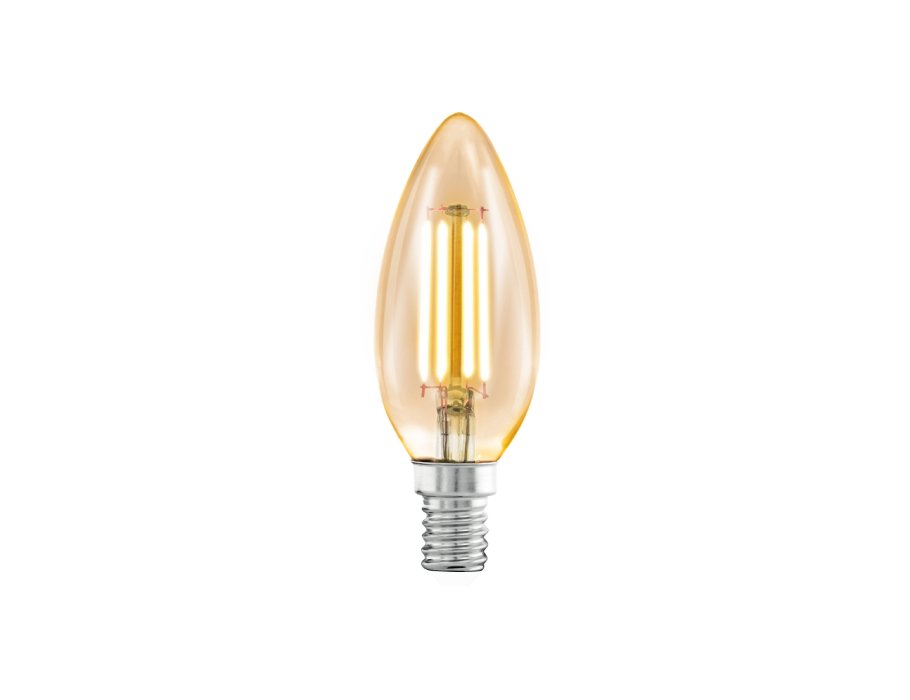 Ledlamp - Vintage Kaars - E14 - 320 lm - Amber - Dimbaar