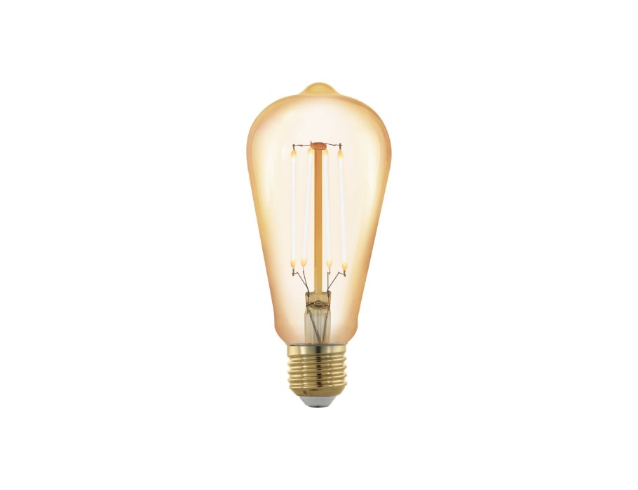 Ledlamp - Ovaal - E27 - 400 lm - Amber - Stepdimming