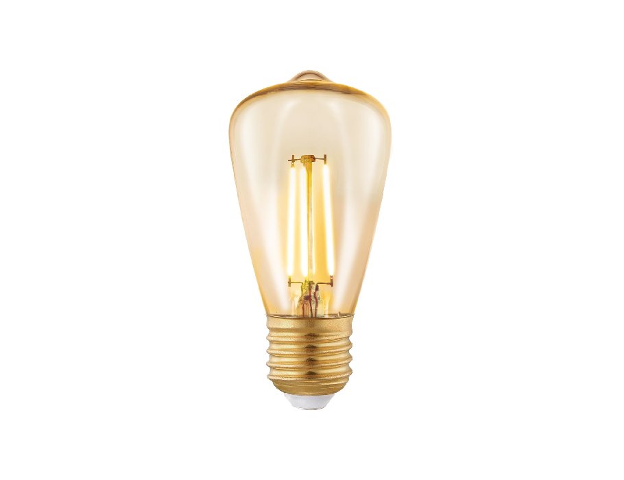 Ledlamp - Oval Klein - E27 - 270 lm - Bernstein - 2200K - Stufendimmbar 