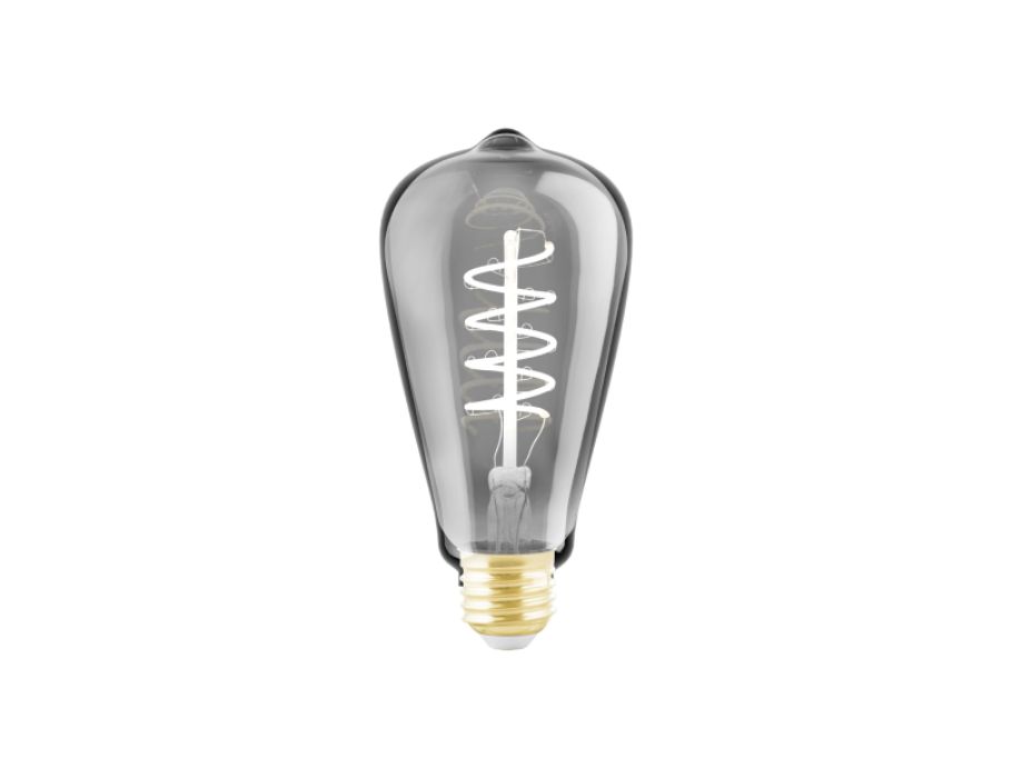 paars vliegtuigen hoesten Ledlamp - E27 - 100 lm - 4W - Bol - Grijs - Dimbaar - Eglo | Eco-Logisch