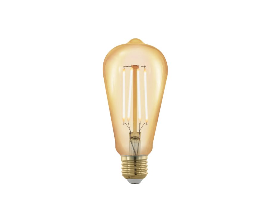 Ledlamp - E27 - Ovaal - 320 lm - Amber - Dimbaar - 1700K