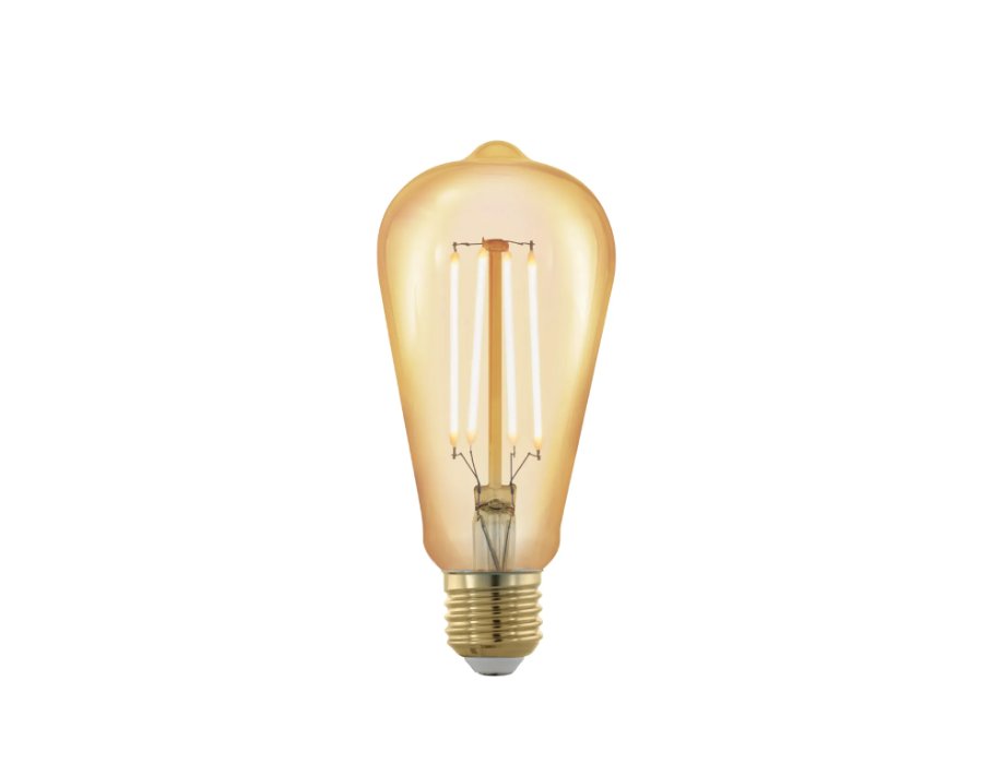 Ledlamp - E27 - Oval - 320 lm - Bernstein - Dimbar - 1700K