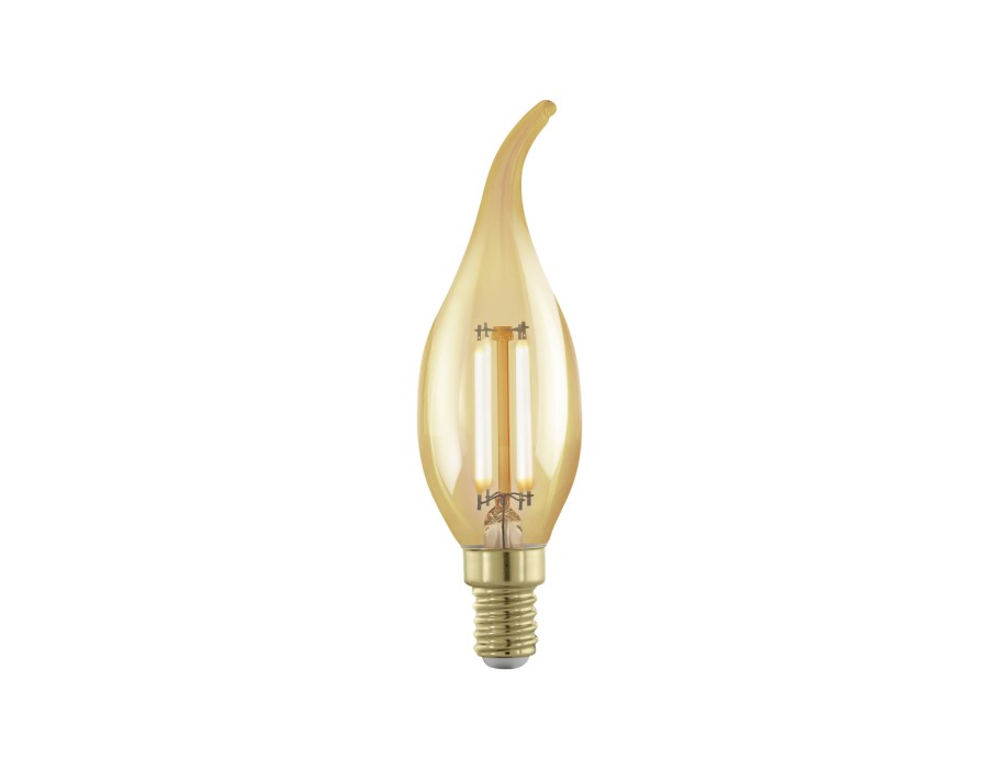 Ledlamp - Kerze mit Spitze - E14 - 320 lm - Bernstein - 1700 K - Dimmbar