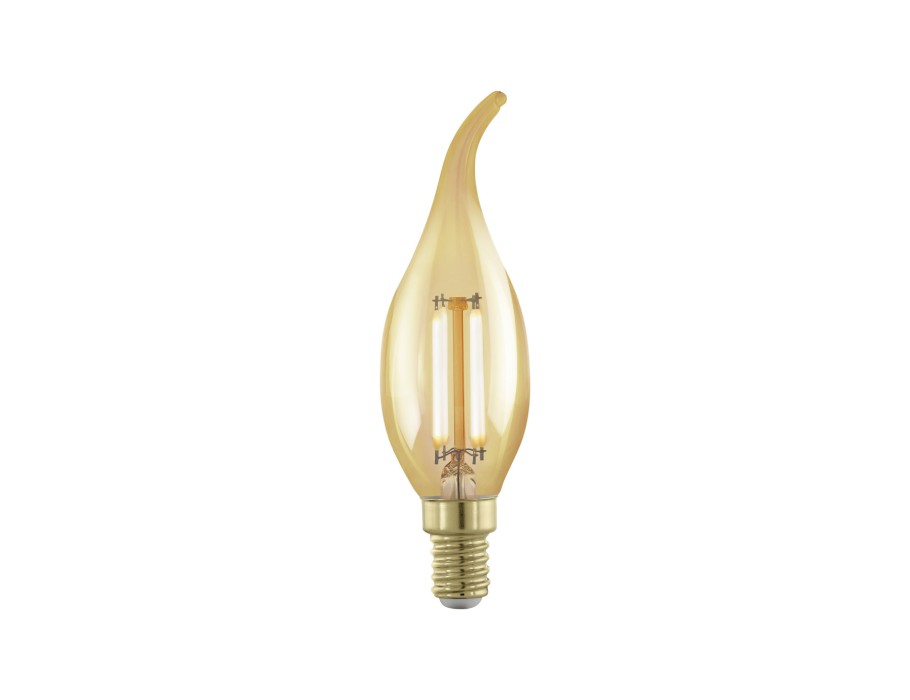 Herdenkings condensor woonadres Ledlamp - Kaars met tip - E14 - 320 lm - Amber - 1700 K - Dimbaar - Eglo |  Eco-Logisch