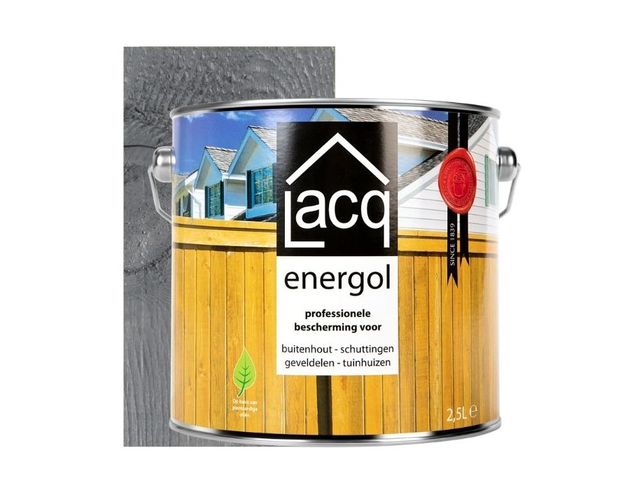 Energol dekkende beits - Antraciet - 2,5L