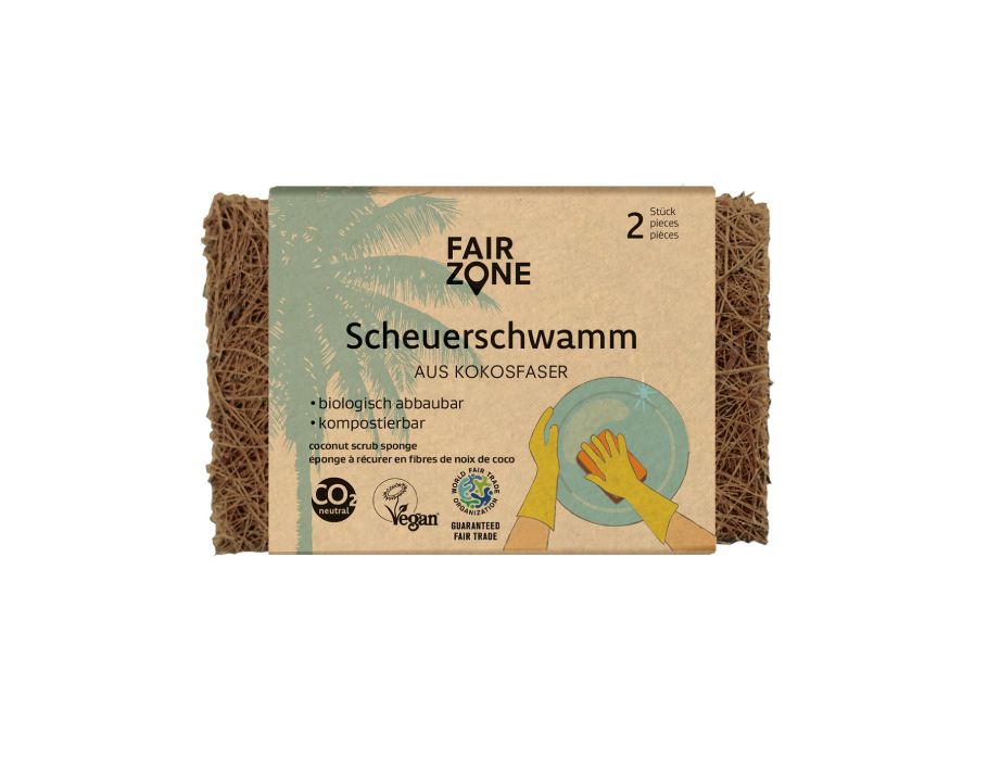 Scheuerschwamm - Kokos - 2 Stück