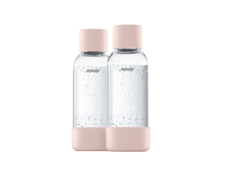 0.5 Literflessen voor soda maker - 2 stuks - Nude