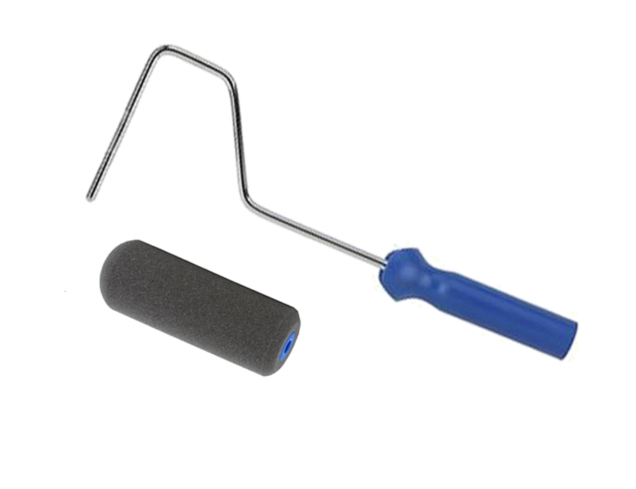 Beugel met Schuimroller - Zwart - 10 cm