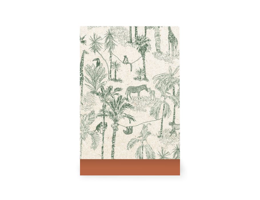 Geschenktüten - Vintage Jungle - Grün/Cognac - 17x25cm - 20 Stk.