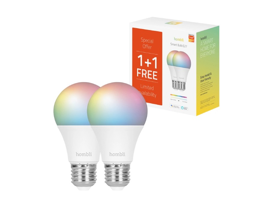 Smart Ledlamp - Peer - E27 - 800 lm - RGB + CCT - 1+1 Gratis