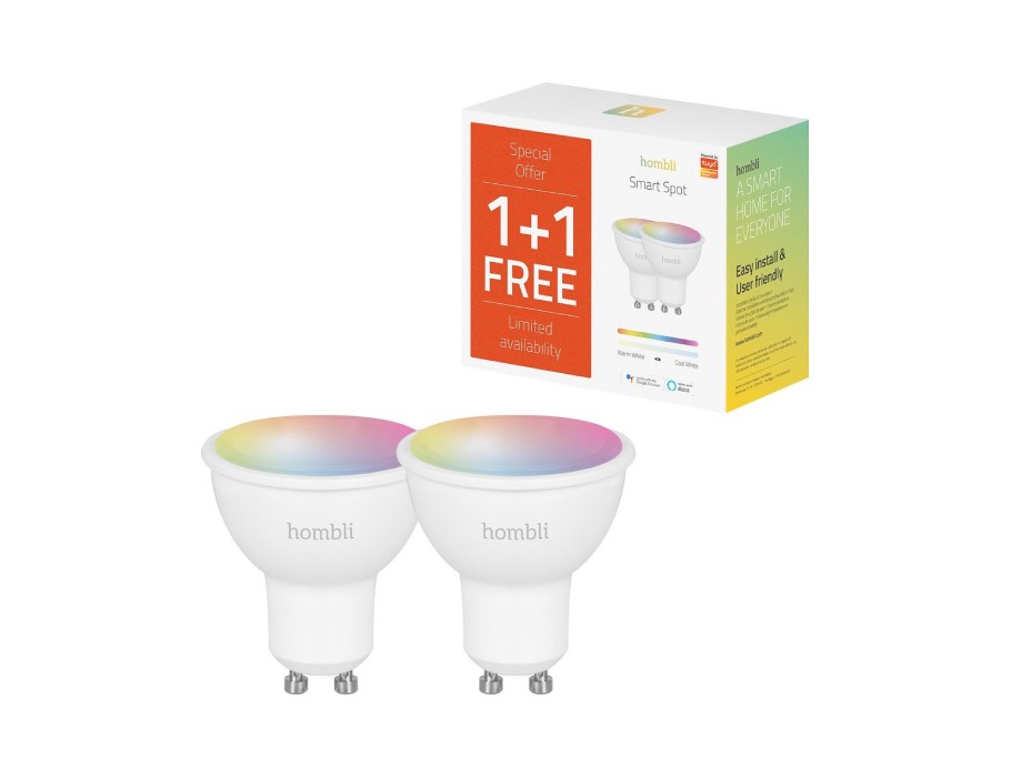 Smart LED Glühbirne - E27 - 350 lm - RGB + CCT - 1+1 Gratis