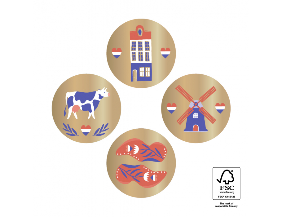 Stickers Voor Cadeauzakjes - Holland