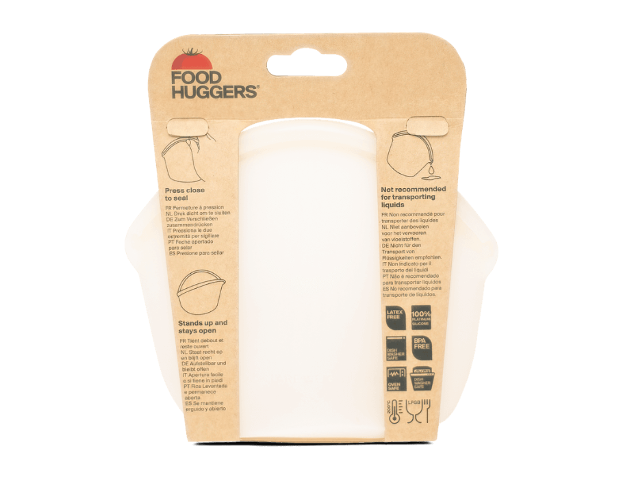 FoodHuggers - Hugger Bag Silikontüte - 400ml - champagner