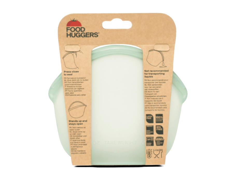 FoodHuggers - Hugger Bag Silikontüte - 400ml - durchsichtig grün