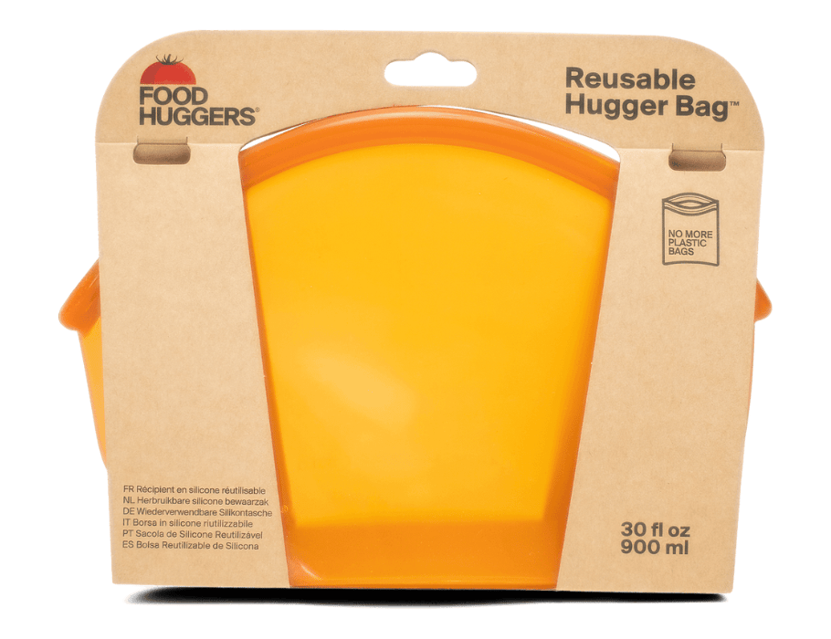 FoodHuggers - Hugger Bag Silikontüte - 900ml - bernstein