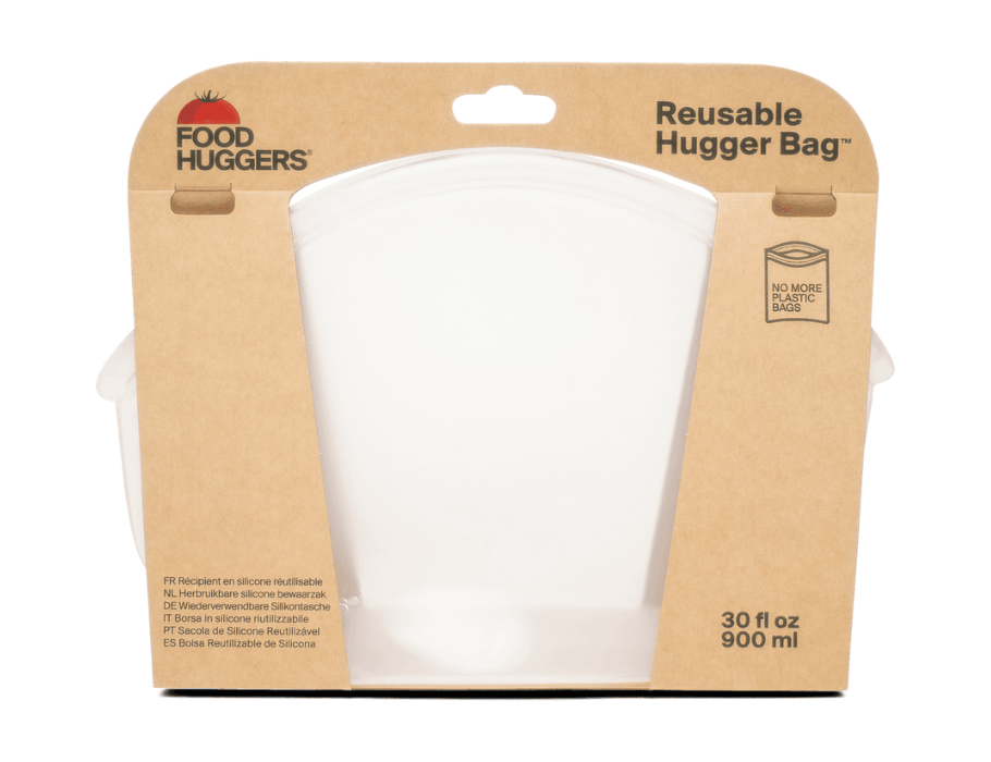 Hugger Bag wiederverwendbarer Silikonbeutel - 900ml - clear