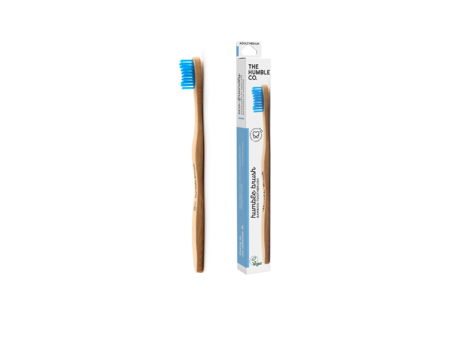 Tandenborstel Bamboe - Medium - Blauw
