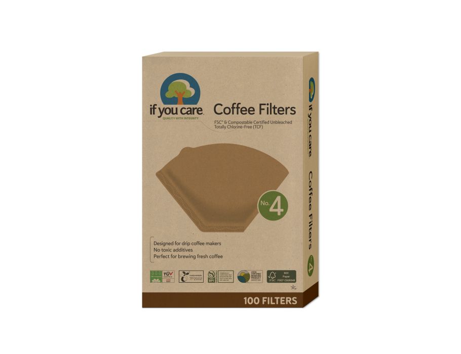 Kaffee Filter - No. 4 - FSC - ungebleichtem, chlorfreiem Papier - 100st