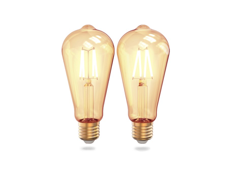 Ledlampe - Wifi - E27- Glühfaden - Vintage Edison - 2 Stück