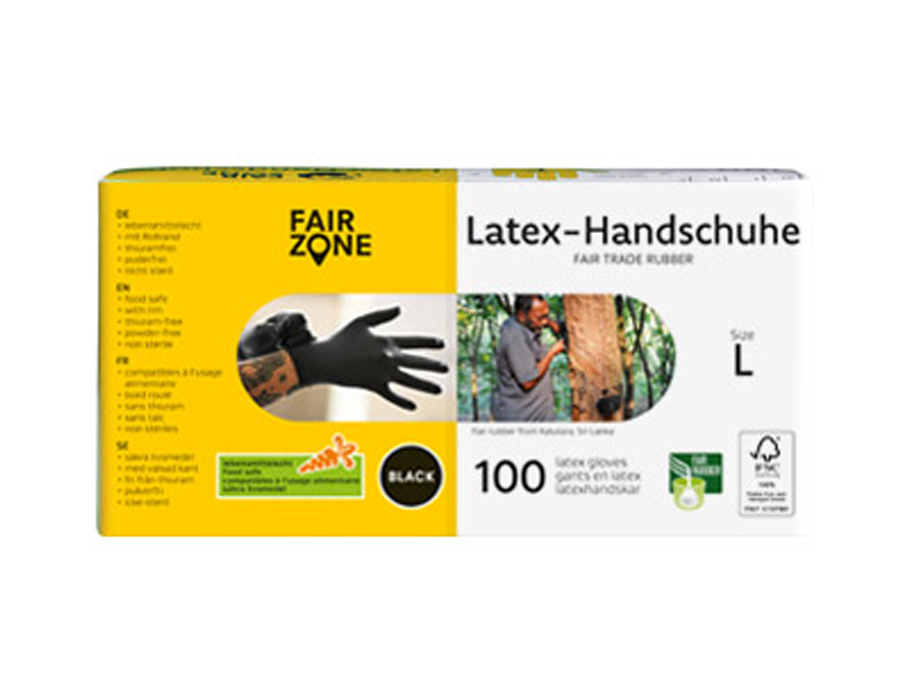 Latex handschoenen - Zwart - 100 stuks